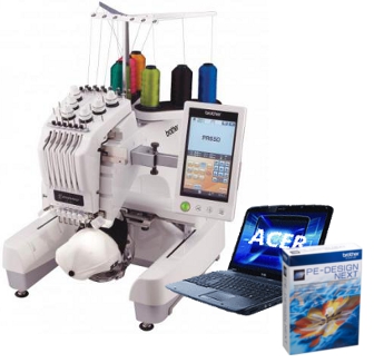 BROTHER PR 650 + Ordinateur + PE-Design Next