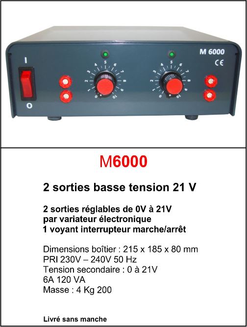 Transformateur M6000